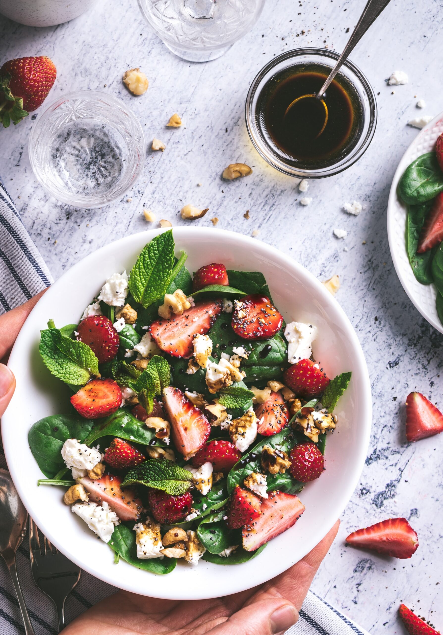 Summer Strawberry Salad with Balsamic Glaze