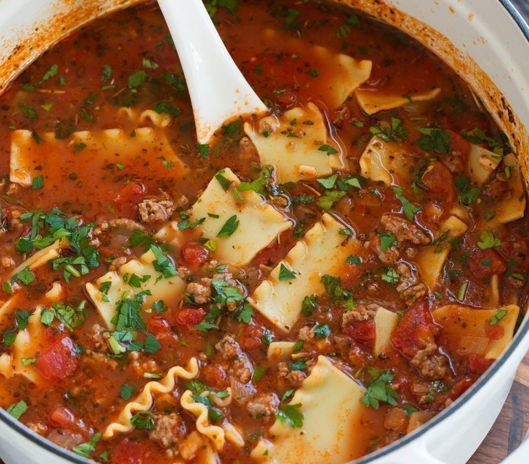 Hearty and Delicious Lasagna Soup
